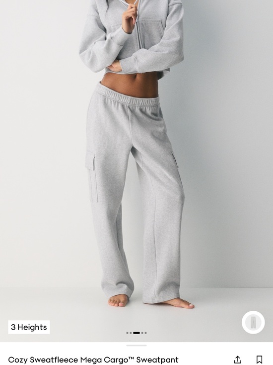 Aritzia Pants - Aritzia Sweatfleece Cozy Fleece Sweatpants - Light Gray